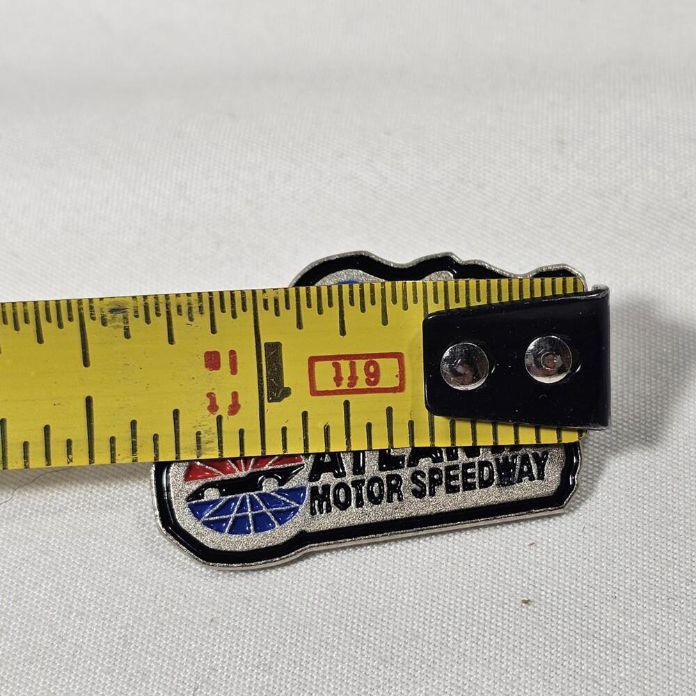 Atlanta Motor Speedway Georgia NASCAR Race Car Racing Enamel Lapel Hat Pin - Picture 2 of 3